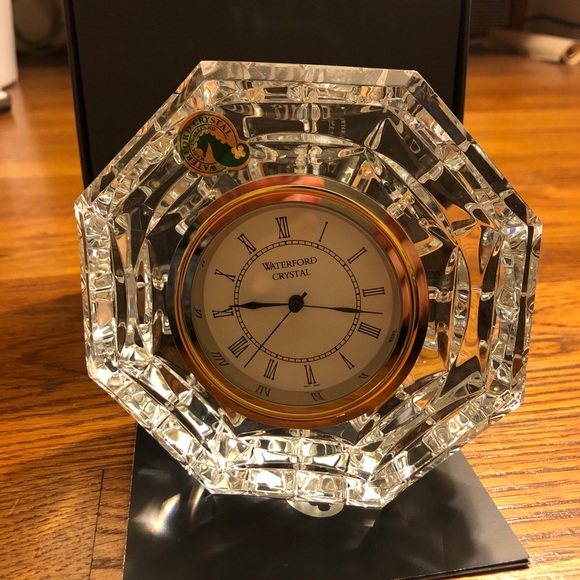 [New] Waterford Crystal Octagon Clock - Picture 3 of 3